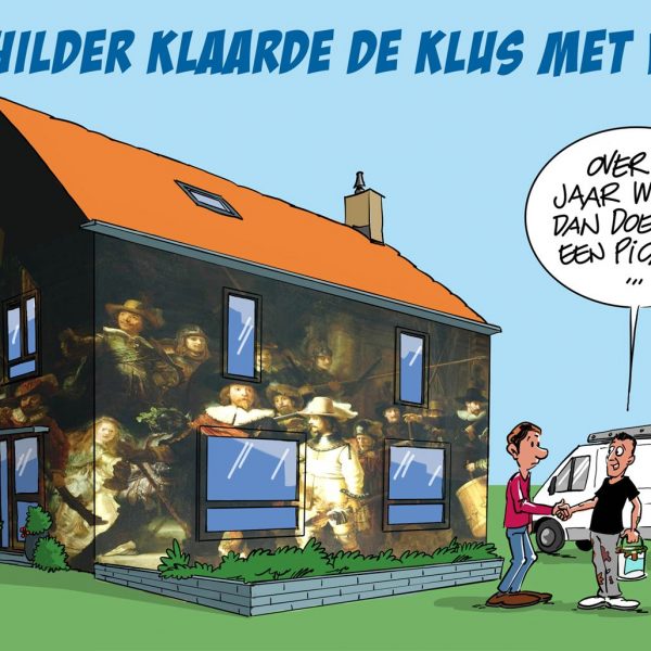 Lepe Loetje Cartoons Dolle Schilderwerken